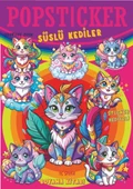Süslü Kediler Boyama Kitabı Popsticker thumbnail 1