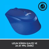 LOGITECH M330 1000DPI MAVİ MOUSE 910-004910 thumbnail 5