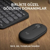 LOGITECH PEBBLE TÜRKÇE Q KLAVYE VE MOUSE 920-012245 thumbnail 1
