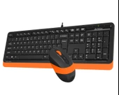 A4 TECH F1010 Q USB TURUNCU MM KLAVYE+OPTİK MOUSE thumbnail 6