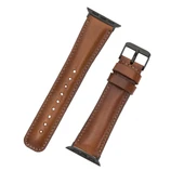 Apple Watch Uyumlu Deri Kordon 38-40-41mm RTST2EF Taba thumbnail 4