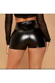 Rugan Kısa Şort Normal Bel Siyah Renk thumbnail 2