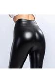 Kadın Deri Tayt Yüksel Bel thumbnail 4