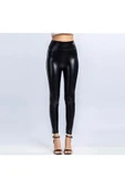 Kadın Deri Tayt Yüksel Bel thumbnail 5