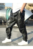 Suni Deri Pantolon Rahat Kesim thumbnail 6