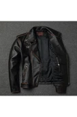 Eskitme Biker mont Hakiki deri thumbnail 2