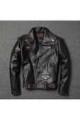 Eskitme Biker mont Hakiki deri thumbnail 1
