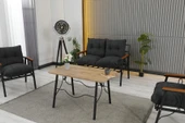 Zigonzi  Rüya, 2+1+1 Bahçe-Balkon Mobilyası, Antrasit thumbnail 2