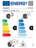 235/45R18 98V XL SPEEDGRIP-5 thumbnail 2