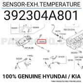 Kia Bongo 2010-15 Egzos Sıcaklık Sensörü Mobis.392304A801 thumbnail 2