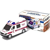 Ecatoys Oyuncak Ambulans 3D Işıklı Sesli Araba thumbnail 1