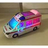 Ecatoys Oyuncak Ambulans 3D Işıklı Sesli Araba thumbnail 3