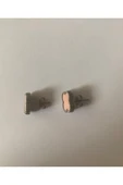 316L Çelik Cleef Model Pembe Küpe thumbnail 4