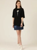 Baskılı T-shirt - Siyah thumbnail 1