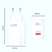 BUFFER® 120W USB Hızlı Type C Uçlu Kablolu Şarj Aleti thumbnail 5