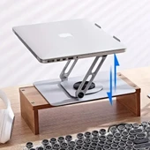 BUFFER® 360 Derece Dönebilen Hava Aldıran Laptop Standı thumbnail 5