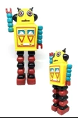 BUFFER® Decotown Nostaljik Sevimli Uzaylı Robot Şeklinde Figür Biblo thumbnail 3