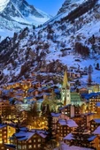 İsviçre Alp Dağları Temalı Oval Magnet thumbnail 5