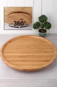 Dönerli Bambu Sunum Tabağı 30 Cm Royaleks-DS3030 thumbnail 1
