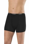 Bambu Düz Renk Erkek Boxer Siyah - 1275A thumbnail 1