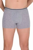 Likralı Erkek Boxer Şort Gri 1097B thumbnail 2