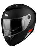 Mt Helmets Kask Thunder 4 Sv Solıd A1 Matt Black Şeffaf Vizör thumbnail 4