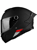 Mt Helmets Kask Thunder 4 Sv Solıd A1 Matt Black Şeffaf Vizör thumbnail 1