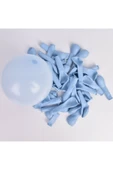Makaron Mavi Pastel Balon 10'lu thumbnail 1