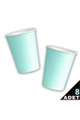 Karton Bardak Makaron Yeşil 9 Cm 8 Li thumbnail 2
