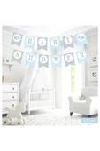 Baby Shower Mavi Harf Afiş thumbnail 2