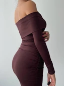Dakota Drapeli Elbise thumbnail 4