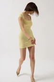 Pencere Detay Mini Dekolte Elbise thumbnail 3