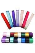 Saten Kurdele 2 cm 10 Metre Bej thumbnail 2