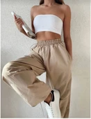 Cepli Paraşut Pantalon - Bej thumbnail 2