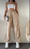 Cepli Paraşut Pantalon - Bej thumbnail 1