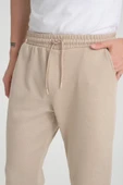 Premium Oxford Örme Regular Fit Duble Paça Erkek Pantolon- Bej thumbnail 2