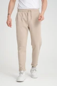 Premium Oxford Örme Regular Fit Duble Paça Erkek Pantolon- Bej thumbnail 8