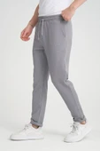 Premium Oxford Örme Regular Fit  Duble Paça Erkek Pantolon- Gri thumbnail 8