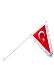 Bisiklet Bayrağı Üçgen Püsküllü 45CM thumbnail 2