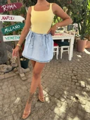 denim likralı  etek thumbnail 1