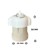 Porselen Bahçe Duyu E27 Su Geçirmez Dış Mekan Vidalı Yağmur Duyu (250V-4A) 10 Adet thumbnail 3