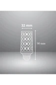10W Dekoratif Kristal Ampul E27 Led Kısa (Gün Işığı 4000K) (1200 Lümen) thumbnail 3