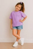Kız Çocuk Basic kısa Kollu T-Shirt thumbnail 6