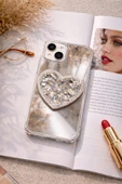 Aynalı Taşlı Popsocketli Kılıf iPhone 16 thumbnail 2