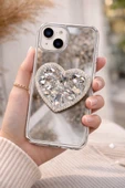 Aynalı Taşlı Popsocketli Kılıf iPhone 16 thumbnail 1