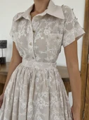 Bej Gömlek Ve Etek Takım thumbnail 3