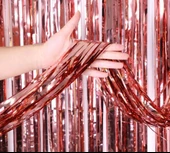 Rose Gold Püsküllü Kapı Perdesi thumbnail 3