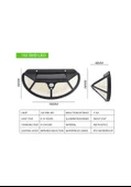 Fonksiyonel Sensörlü 102 Ledli Solar Bahçe Lambası thumbnail 3