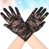 Dantel Eldiven Siyah Renk Yetişkin thumbnail 3