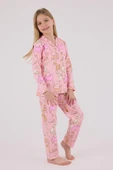 RolyPoly Kız Çocuk Gömlek Pijama Açık Pembe thumbnail 4